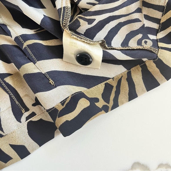 Vintage 1980’s Escada Silk Animal Print Blouse - Picture 11 of 12